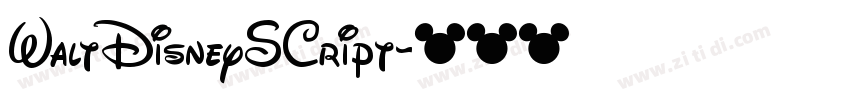 WaltDisneySCript字体转换