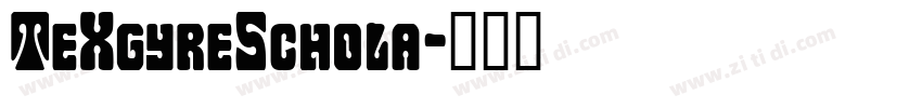 TeXgyreSchola字体转换