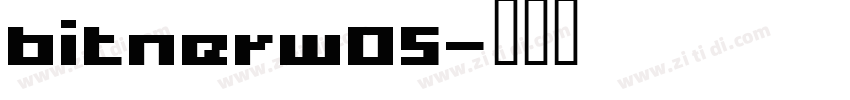 bitnerw05字体转换