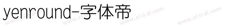 yenround字体转换