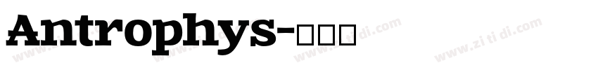 Antrophys字体转换