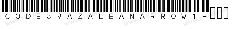 Code39AzaleaNarrow1字体转换