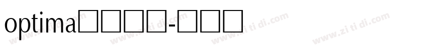 optima字体下载字体转换