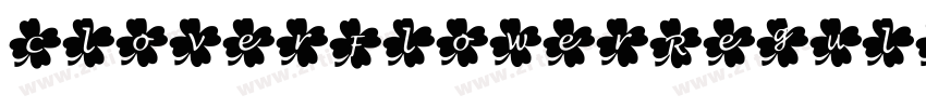 CloverFlowerRegular字体转换