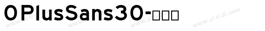 OPlusSans30字体转换