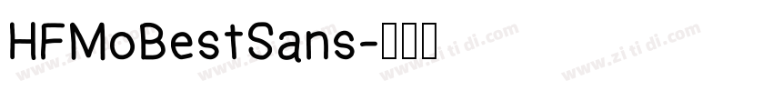 HFMoBestSans字体转换