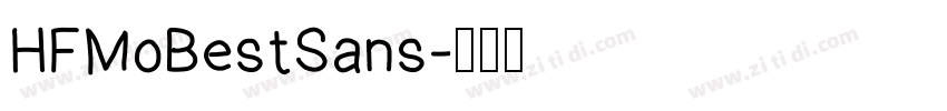 HFMoBestSans字体转换