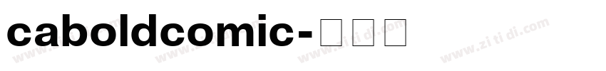 caboldcomic字体转换