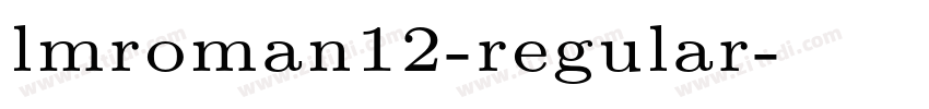 lmroman12-regular字体转换