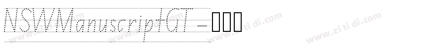 NSWManuscriptGT字体转换