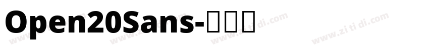 Open20Sans字体转换