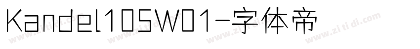 Kandel105W01字体转换