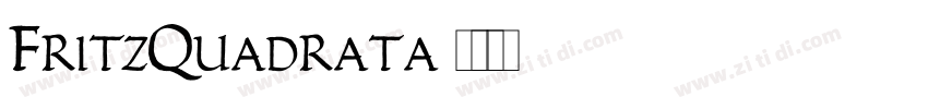 FritzQuadrata字体转换