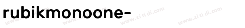 rubikmonoone字体转换