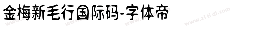 金梅新毛行国际码字体转换