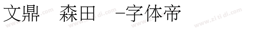 文鼎陈森田简字体转换