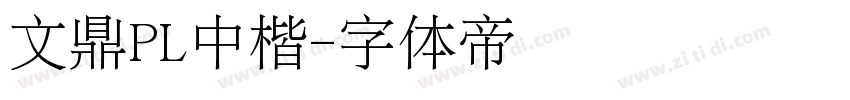 文鼎PL中楷字体转换