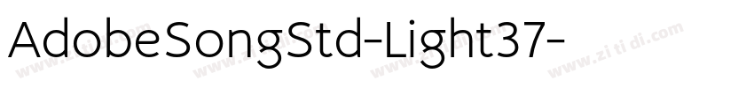 AdobeSongStd-Light37字体转换