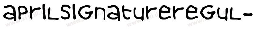 AprilSignatureRegul字体转换