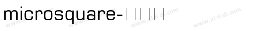 microsquare字体转换