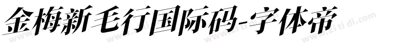 金梅新毛行国际码字体转换