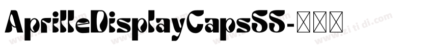 AprilleDisplayCapsSS字体转换