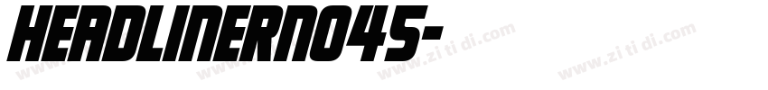 HeadlinerNo45字体转换