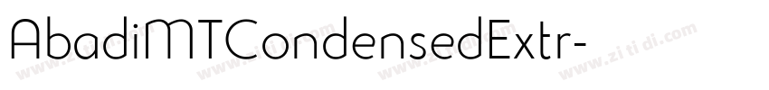 AbadiMTCondensedExtr字体转换