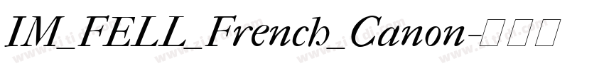 IM_FELL_French_Canon字体转换