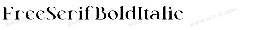 FreeSerifBoldItalic字体转换