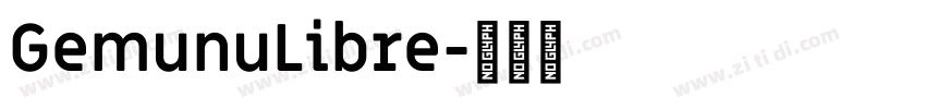 GemunuLibre字体转换