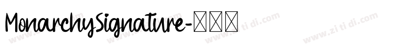 MonarchySignature字体转换