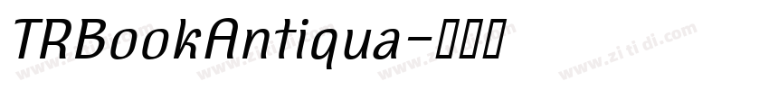 TRBookAntiqua字体转换