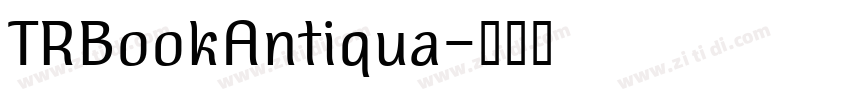 TRBookAntiqua字体转换