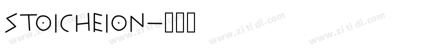 Stoicheion字体转换