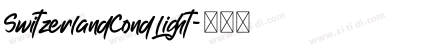 SwitzerlandCondLight字体转换