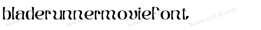 bladerunnermovieFont字体转换