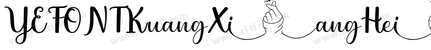 YEFONTKuangXiangHei字体转换