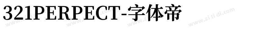 321PERPECT字体转换