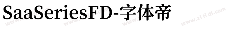 SaaSeriesFD字体转换