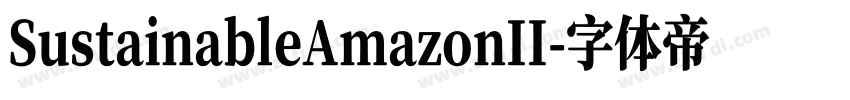 SustainableAmazonII字体转换