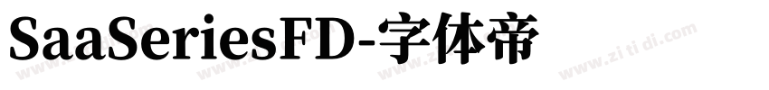 SaaSeriesFD字体转换