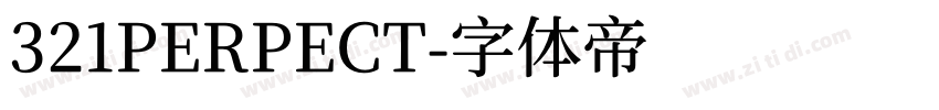 321PERPECT字体转换