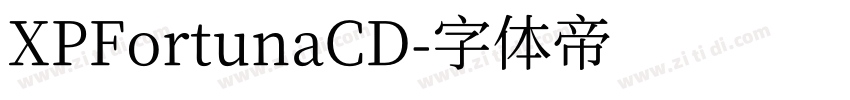 XPFortunaCD字体转换