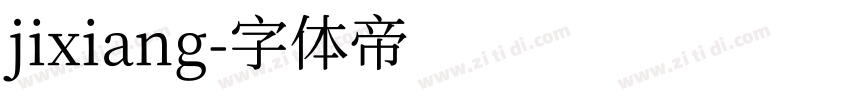 jixiang字体转换