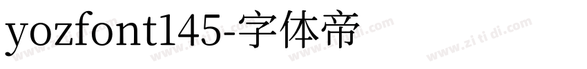 yozfont145字体转换