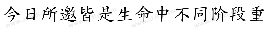 今日所邀皆是生命中不同阶段重要的你们字体转换