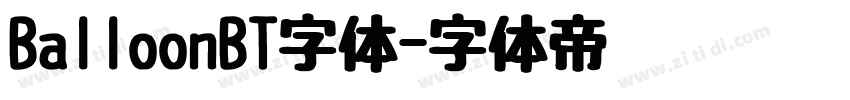 BalloonBT字体字体转换