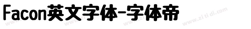 Facon英文字体字体转换