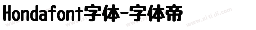 Hondafont字体字体转换